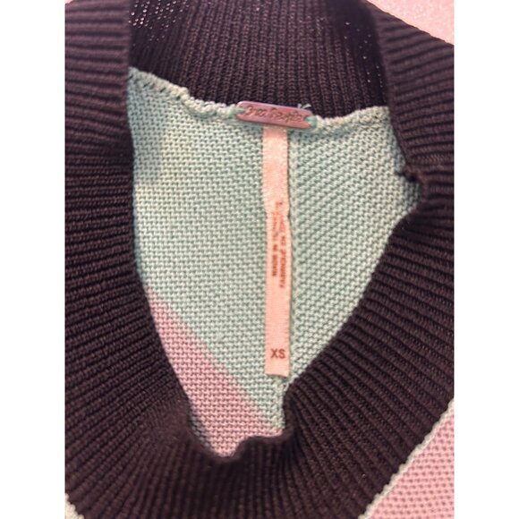 Free People I Got You Chevron Bodycon Dress Size XS - Picture 7 of 8